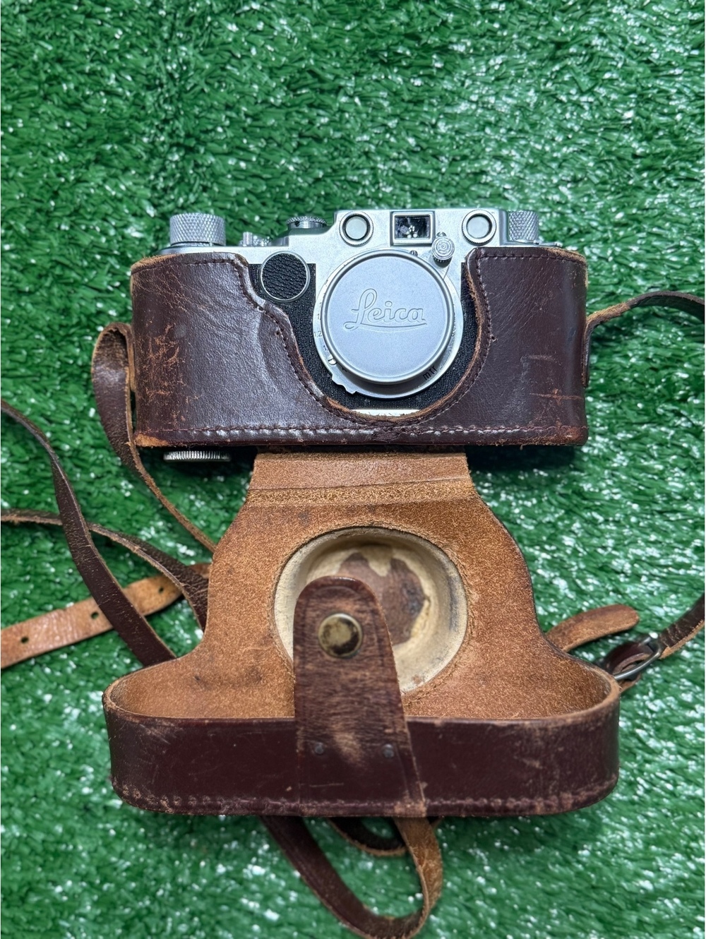 Vintage Leica IIc 35mm Rangefinder Camera (1948-1951) No. 441484 w/ Case